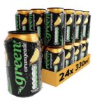Green Orangeade – Sparkling Orange Flavour with 20% Natural Juice No Added Sugar, 24 Cans x 330ml £8.07 Max S&S-
