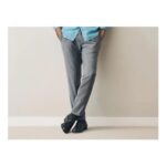 Grey Wool Rich Smart Textured Trousers with Side Adjusters