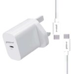 Groov-e 25W GaN USB-C Wall Charger With 1m USB-C to USB-C Cable