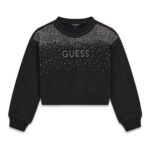 Guess Baby Girl Sweatshirt – Relaxed Fit – Black