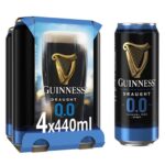 Guinness 0.0% Alcohol Free Draught Stout 4 x 440ml Cans (Clubcard Price)