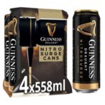 Guinness Draught Nitrosurge Stout Beer Can 4.1% Vol 4x558ml (Clubcard)