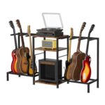 Guitar Stand for 6 Guitars, Adjustable 3-Tier Rack