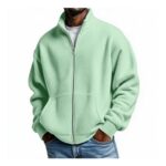 Gym Jacket with Ribbed Cuffs, Insulated Running Ski Coat