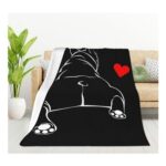 HGOD DESIGNS Bulldog Blanket – Soft Fleece Throw 100x130cm