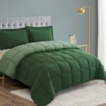 HIG 3 Pieces Green Reversible Coverless Duvet 10.5 Tog – Super King