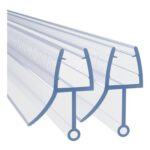 HNNHOME 2 Pack Shower Screen Seal Strip for 4-6mm Glass, Max 10mm Gap
