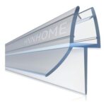 HNNHOME Clear Bath Shower Screen Door Seal Strip for 4-6mm Glass up to 18mm Gap
