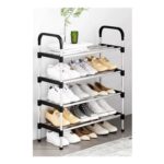 H&O Direct 4 Tiers Metal Shoe Rack Organizer