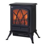 HOMCOM 2000W Portable Electric Stove Heater Black