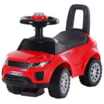 HOMCOM 3-in-1 Ride On Car Foot To Floor Slider Horn Steering Wheel Red