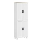 HOMCOM Freestanding Kitchen Storage Cabinet 170cm White