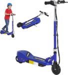 HOMCOM Kids Electric Scooter 5 in for Ages 7-14 Adjustable Height