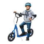HOMCOM Kids Scooter with Adjustable Handlebar, Ages 5-12, Blue
