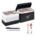HOMSAILMO 84 Colours Alcohol Markers, Dual Tip – £6.79 S&S