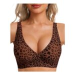 HOWIN Jelly Bralette Wireless Deep-v Seamless for Women