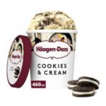 Haagen-Dazs Cookies & Cream Ice Cream Frozen Dessert Tub 460ml
