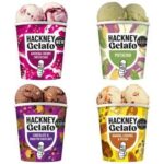 Hackney Gelato Pistachio / Chocolate & Hazelnut / Banana Caramel & Pecan / Amarena Cherry Cheesecake 420 to 460ml