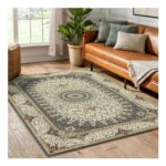 Hafaa Washable Rug 80×150 Cm, Beige Willow Grey