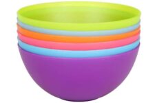 Halfords Plastic Bowl set of 6 £1.00Reduced from £4.00. 6 different colours.