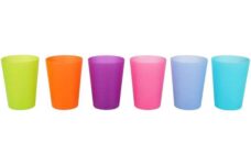 Halfords Plastic Tumblers set of 6 £1.00 Reduced from £3.50. 6 different colours.