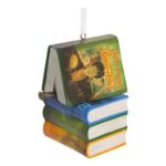 Hallmark Harry Potter Hanging Ornament: Books & Wand, Resin, Green