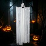 Halloween Decorations Hanging Ghosts Outdoor, 100x200cm Large Ghost