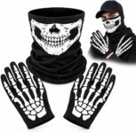 Halloween Skeleton Gloves, Skull Face Mask, Halloween Masks, Skeleton Mask