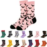 Halloween Socks Women,Hallowee Bats/Pumpkin Accessories,Winter Socks Women