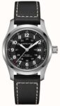 Hamilton Khaki Field Automatic (42mm) Black Dial / Black Leather Strap H70605733 – With Code