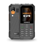 Hammer 6 LTE Rugged Button Phone, 2500mAh Removable Battery, 2.4 Inch IPS Screen, IP68 & MIL-STD-810H, SOS Button, Torch, 4G VoLTE