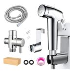 Handheld Bidet Sprayer Kit with 1.5m Hose, Holder & T-Adapter