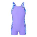 Happy Cherry Girls One-Piece Swimsuit, Sleeveless, Purple