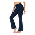 Havideto Womens Flared Leggings, High-Waist Yoga Pants, Navy XL
