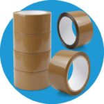 Heavy Duty Brown Parcel Tape 6 Rolls With Low Noise – 48mm X 66m