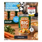 Heinz Big Soup Chicken & Vegetable 12x 400g Tin Cans