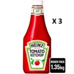 Heinz Tomato Ketchup 1.35kg x 3 ( 4.05kg total / £3.33 per pack )