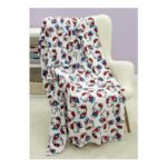 Hello Kitty White Heartheld Fleece Throw