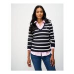 Heritage v Neck Cable Jumper with Cashmere