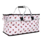 Highland Cow Picnic Bag with Handles White