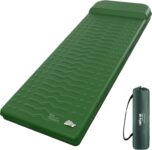 HiiPeak Memory Sleeping Pad, Compact Ultra-Thick Foam Sleeping Mats with Pillow for Camping, Easy Inflate&Deflate,9.5 R-Value Insulated Camping Mattress Pad for Car Travel Tent