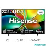 Hisense 55E78QTUK PRO 55 Inch QLED HD 144Hz Smart Freely TV – 5 Year Warranty