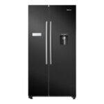 Hisense RS741N4WBE Freestanding American Side-by-Side Fridge Freezer, 578L