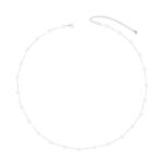 Holiday Romance Belly Chain – Silver – Small or Medium