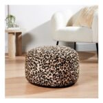 Home Collection Animal Print Inflatable Footstool – Leopard