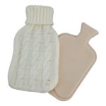 Hot Water Bottle with Chunky Knit Cover