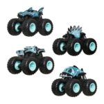 Hot Wheels Monster Trucks, 4-Pack of 1:64 Scale Toy Trucks