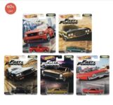 Hot Wheels Premium Fast & Furious Motor City Muscle Set Of 5 Die-Cast Vehicles