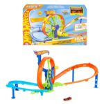 Hot Wheels Rapid Launch & Loop Track Set & Toy Car Playset with 1:64 Scale Die-Cast Vehicle
