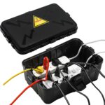 Hrensaw Large Outdoor Electrical Box Waterproof(12.6×8.7×5.1inch),IP54 Waterproof Outdoor Outlet Covers,Weatherproof Extension Cord Covers Protect Outlet,Plug,Timer,Power Strip,Holiday Light,Black